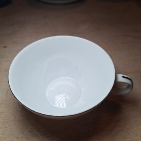 Vintage Memphis Fine China Floral Tea Cup Replacement Rose Pink Gray - Picture 2 of 6